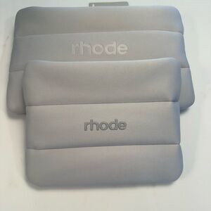RHODE Light Gray Padded Cosmetic Pouch Set